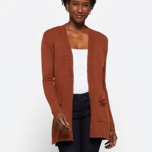 Love Ellie Burnt Orange Confetti Cardigan